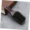 BAZEITFLOW Beard Cleaning Brush with Natural Boar Bristles for Men Personal Care Tool for Grooming and Styling Ergonomic Design for Easy Handling Travel-friendly and Compact view 3