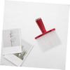 Didiseaon Electroplating Hair Brush Barber Cleaning Brush for Hairdressing Neck Soft Bristles Hair Cutting Red view 4