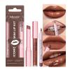 BestLand 3PCS Lip Liner and Lipstick Combo Set - Matte Lip Liner Pencil, Velvet Matte Lipstick & Hydrating Collagen Lip Gloss - Long-Lasting, Smudge-Proof, Nude Brown Lip Makeup Kit (#4 Nude Brown) view 1