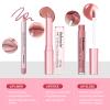 3PCS Lip Liner and Lipstick Combo Set - Matte Lip Liner Pencil, Velvet Matte Lipstick & Hydrating Collagen Lip Gloss - Long-Lasting, Smudge-Proof, High Pigment Nude Pink Lip Makeup Kit (Nude Pink) view 3