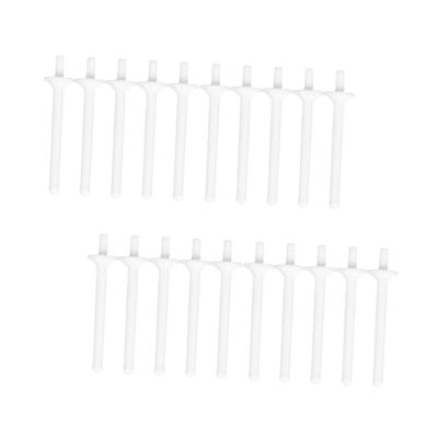 FOMIYES 20pcs Disposable Plastic Sticks for Nasal Hair Removal Nasal Rods Smooth Surface Eyebrow Applicators for Salon Home Use