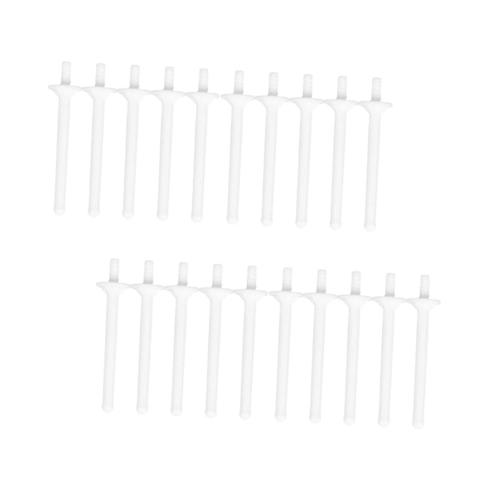 FOMIYES 20pcs Disposable Plastic Sticks for Nasal Hair Removal Nasal Rods Smooth Surface Eyebrow Applicators for Salon Home Use