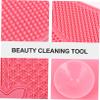 HONMEET 1pc Butterfly Shape Makeup Brush Cleaning Pad Silicone Scrubber Mat for Deep Cleaning Beauty Brushes Portable Tool for Efficient view 4