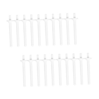 SKISUNO 20pcs Disposable Nasal Hair Wax Sticks Eco-friendly Plastic Wax Applicators for Nose Hair Eyebrow Area Facial Removal
