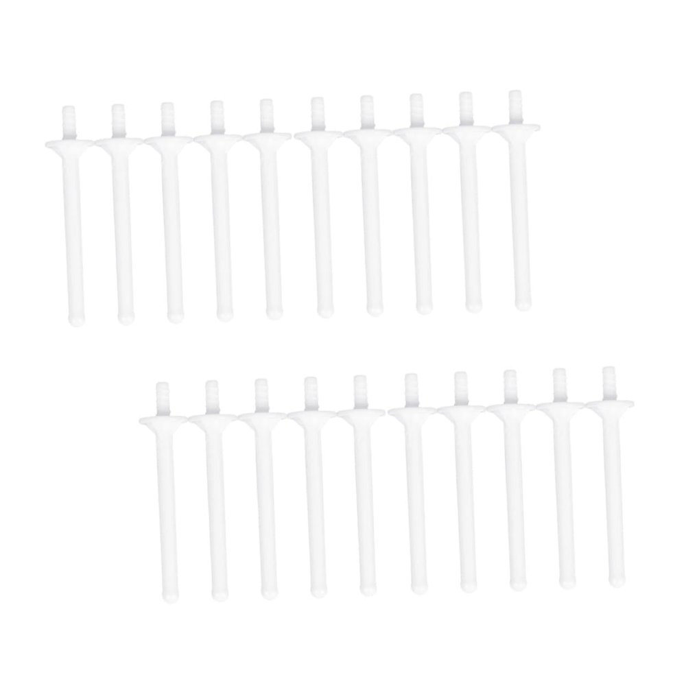 SKISUNO 20pcs Disposable Nasal Hair Wax Sticks Eco-friendly Plastic Wax Applicators for Nose Hair Eyebrow Area Facial Removal