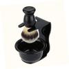 HAKIDZEL Nylon Shaving Razor Brush Set Acrylic Stand Soap Bowl Women Face Beard Shaver Accessories view 4