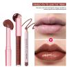 3PCS Lip Liner and Lipstick Combo Set - Matte Lip Liner Pencil, Velvet Matte Lipstick & Hydrating Collagen Lip Gloss - Long-Lasting, Smudge-Proof, Nude Brown Lip Makeup Kit (#3 Reddish Brown) view 2