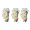 3Pcs Bridal Headpieces Bridal Flower Hairpins Bridesmaids Barrettes Artificial Flower Hair Side Combs Slide Hair Clips view 1