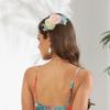 3Pcs Bridal Headpieces Bridal Flower Hairpins Bridesmaids Barrettes Artificial Flower Hair Side Combs Slide Hair Clips view 2