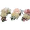 3Pcs Bridal Headpieces Bridal Flower Hairpins Bridesmaids Barrettes Artificial Flower Hair Side Combs Slide Hair Clips view 3