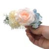 3Pcs Bridal Headpieces Bridal Flower Hairpins Bridesmaids Barrettes Artificial Flower Hair Side Combs Slide Hair Clips view 4