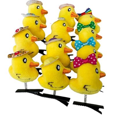 12pcs Unique Duck Hairpin Soft and Fun Hair Clip Fashionable Hairpieces Hair Accessory for Women and Girl Everyday Use
