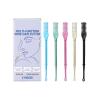 5pcs Portable 2 In 1 Nose Hair Cutter Stainless Steel Manual Nose Hair Removal Tool Rotatable Trimmer For Adults view 1