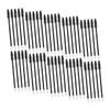 BATHVEVE 50pcs Disposable Eyelash and Eyebrow Brush Wands for Makeup for Home and Professional Use Easy to Carry for Travel and Beauty Salons Black Fiber Handle view 1