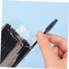 BATHVEVE 50pcs Disposable Eyelash and Eyebrow Brush Wands for Makeup for Home and Professional Use Easy to Carry for Travel and Beauty Salons Black Fiber Handle view 3