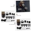 PACKOVE 1pc Five-Headed USB Rechargeable Shaver LCD Display Salon Tool for Men Convenient Grooming Material for Home and Travel Black view 4