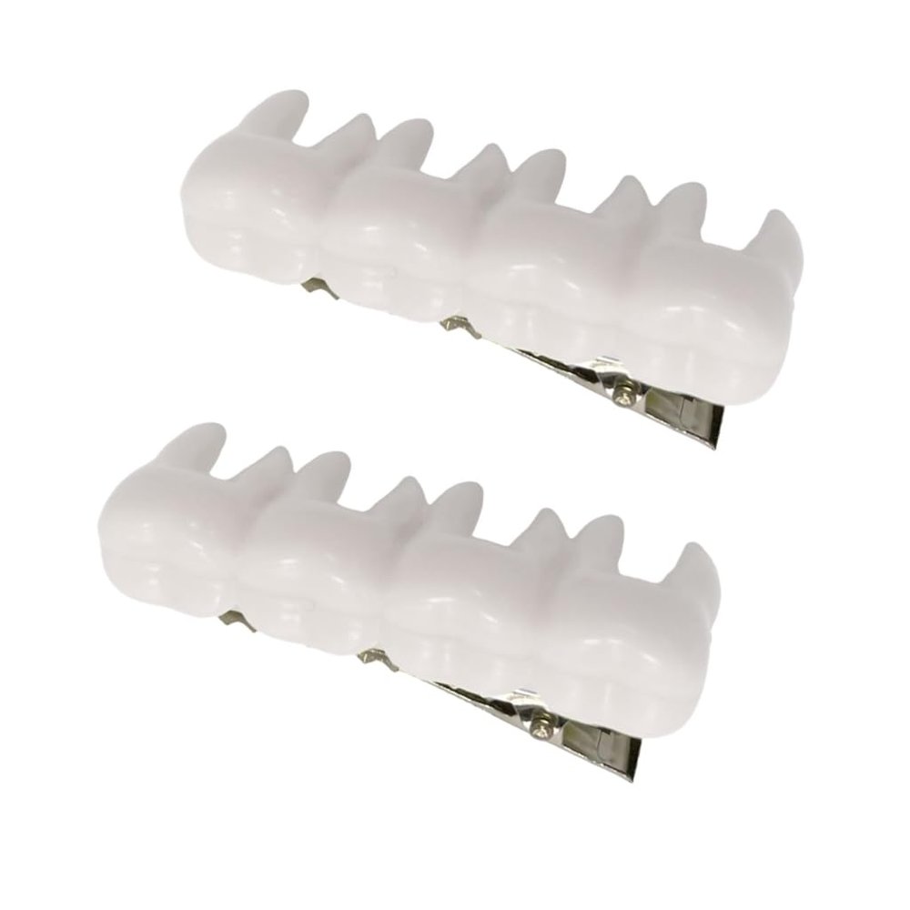 2Pcs Tooth Hairpin for Halloween Parties and Shows Masquerades Girl Barrettes Distinctive Women Hair Clip Decorations