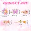 10 Pcs Decorative Butterfly Hair Clips for Women girls Rhinestone Bobby Pins Flower Hair Clip Handmade Metal Barrettes Glitter Crystal Hairpin Jewelry Accessory for Wedding Birthday, Sweet and Tend view 2