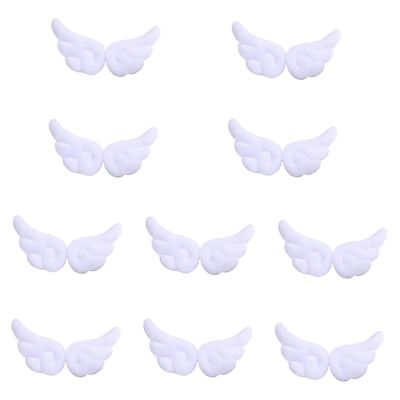 10Pairs Elegant Wing Shaped Hair Clip Alloy Craft Hairpieces Party Headwear Decoration Set for Weddings and Event