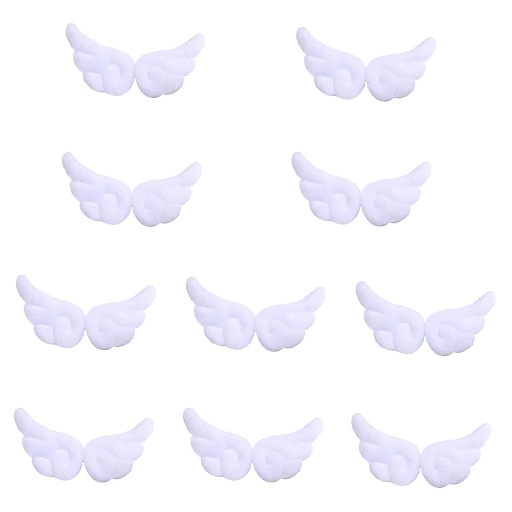 10Pairs Elegant Wing Shaped Hair Clip Alloy Craft Hairpieces Party Headwear Decoration Set for Weddings and Event