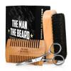 AXIARA Christmas Gifts for Men - Beard Kit Grooming and Care with Brush, Comb, Scissors & Storage Bag - Christmas Anniversary Retirement Birthday Gifts for Men Dad Grandpa, Husband Birthday Gift Ideas view 1