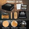 AXIARA Christmas Gifts for Men - Beard Kit Grooming and Care with Brush, Comb, Scissors & Storage Bag - Christmas Anniversary Retirement Birthday Gifts for Men Dad Grandpa, Husband Birthday Gift Ideas view 2
