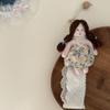 Charming Cloth Flower Dress Doll Hairpin Holder Sturdy Wall Hanging Storage Band view 4