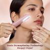 Galtxen Dermaplaning Tool for Women Pink - Facial Exfoliation & Peach Fuzz Hair Removal with Rechargeable Sonic Edge Technology, 10 Refill Blades view 3