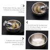 BATHVEVE 2pcs Stainless Steel Shaving Soap Bowl Ergonomic Brush Essential Shaving Tools for Men for Home Barbershop Use view 2