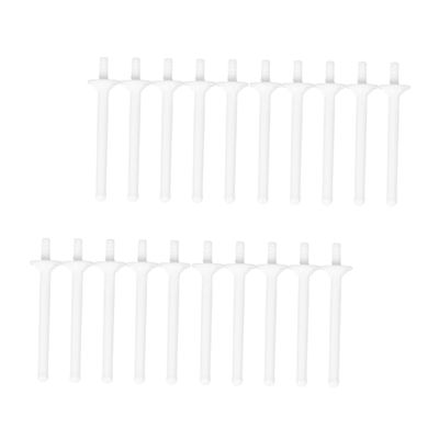 Beatifufu 20pcs Hair Stick for Nose Eyebrow Plastic Nose Hair Rod Kit Smooth Surface Safe for Skin