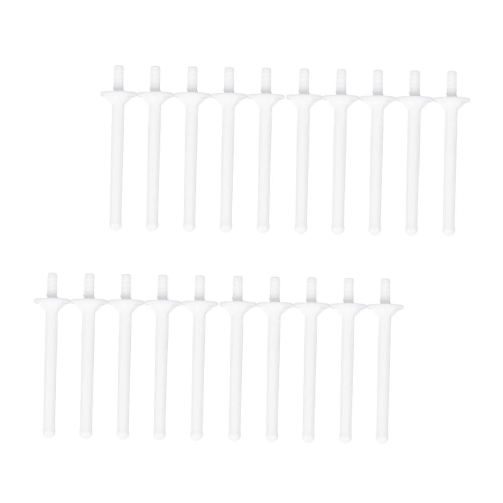 Beatifufu 20pcs Hair Stick for Nose Eyebrow Plastic Nose Hair Rod Kit Smooth Surface Safe for Skin