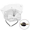 Beautiful Hair Clip with Bowknot Embellishment Hairpieces Top Hat Headbands Elegant Headwear for Party Casual Gatherings view 1