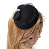 Beautiful Hair Clip with Bowknot Embellishment Hairpieces Top Hat Headbands Elegant Headwear for Party Casual Gatherings view 3