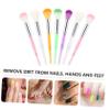 Beaupretty 7pcs Multi-functional Dust Brush for Nail and Makeup Cleaning Lightweight Travel-friendly Manicure Brushes Mixed Colors for Professional and Home Use view 2