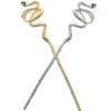 Beaupretty 2pcs Chinese Hair Stick Snake Shape Hairpin Elegant Women's Hair Accessories Marmalade view 1