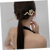 Beaupretty 2pcs Chinese Hair Stick Snake Shape Hairpin Elegant Women's Hair Accessories Marmalade view 2