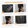Beaupretty 2pcs Chinese Hair Stick Snake Shape Hairpin Elegant Women's Hair Accessories Marmalade view 3