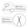 SKISUNO 2pcs Stainless Steel Eyebrow Trimming Scissors Set Professional Nose Hair and Vibrissa Trimmers for Men and Women High Precision Tools for Facial Hair Removal view 2