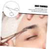 IWOWHERO 2pcs Safety Nose Hair Scissors Eyebrow Trimmer Stainless Steel Comfortable to Hold for Beauty Care view 2