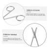 IWOWHERO 2pcs Safety Nose Hair Scissors Eyebrow Trimmer Stainless Steel Comfortable to Hold for Beauty Care view 3