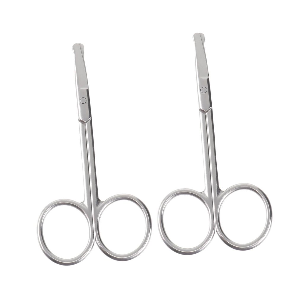 Happyyami Facial Hair Removal for Women Men Eyebrow Trimmer Scissors Stainless Cutting Safety Design
