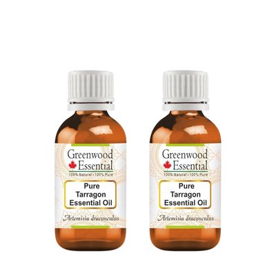 Greenwood Essential Pure Tarragon Essential Oil (Artemisia Dracunculus) Steam Distilled (Pack of Two) 10ml X 2 (0.66 oz)