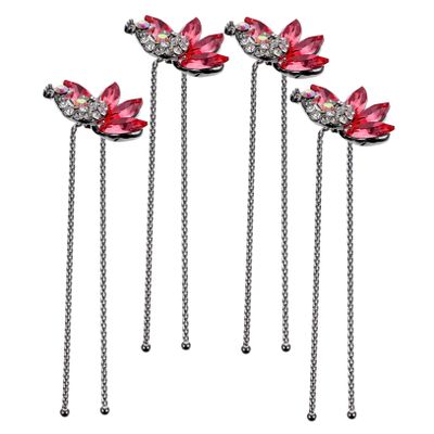 Beaupretty 4pcs Bridal Rhinestone Hairpins Elegant u Shape Hairpin for Wedding for Women for Updos and Special Occasions