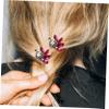 Beaupretty 4pcs Bridal Rhinestone Hairpins Elegant u Shape Hairpin for Wedding for Women for Updos and Special Occasions view 4