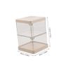 Baluue 2layer Rotary Jewelry Storage Organizer Multi-purpose Makeup Sponge Holder for Hair Accessories and Small Jewelry Compact Desktop Case for Women Chic and Design view 2
