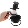 Baluue Men's Shaving Set Kit Soft Nylon Brush Shaving Bowl Holder Stand for Wet Shave Routine view 3