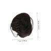 PartyKindom 2pcs Fake Bun Hair Piece Clip Messy Bun Hair Extensions for Women Ponytail Updo view 2