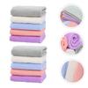 HANABASS 10pcs Boy Girl Feeding Towels Soft Fleece Face Saliva Cloths Absorbent Washcloths for Newborns Multi for Bathing Wiping view 3