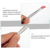 Beaupretty 8pcs Wide Tip Stainless Steel Tweezers Elbow Tweezers for Home Use Comfortable Grip for Precision Tasks for Eyebrows and More view 3