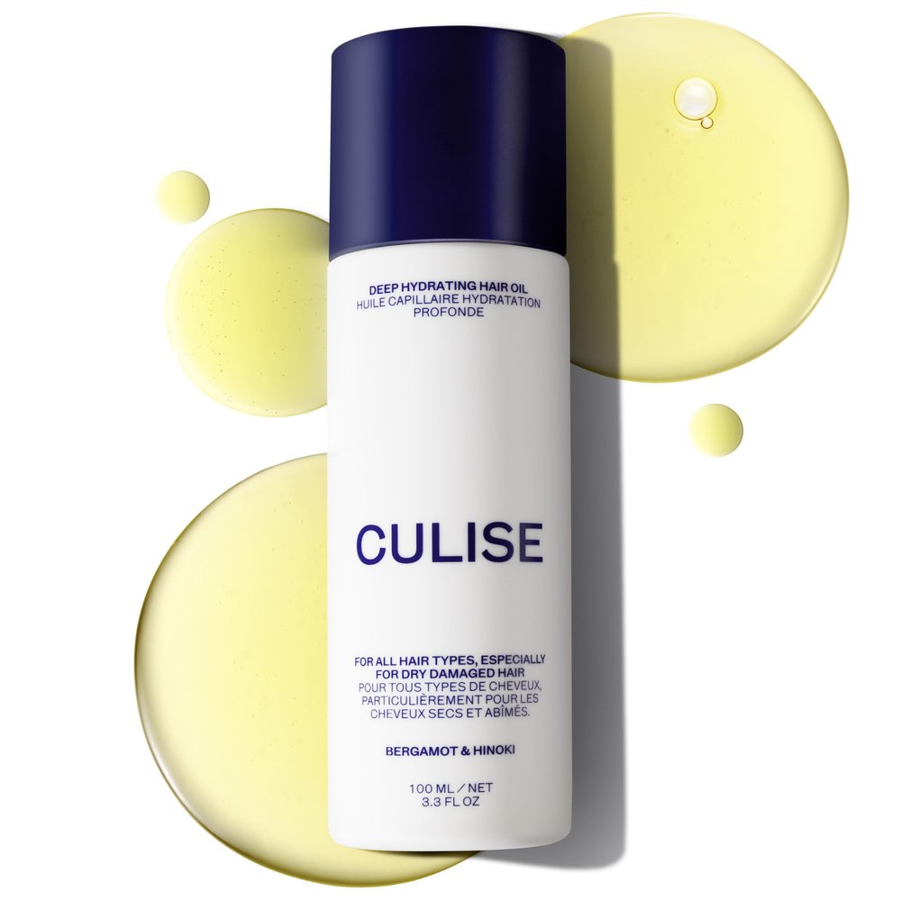 CULISE Korean Deep Hydrating Hair Oil for Dry Damaged Hair - Frizz Control, Heat Protectant, Adds Shine, Split Ends Repair - Lightweight Nourishing Oil for Curly, Wavy, Fine, Korean Care, 3.3 Fl Oz